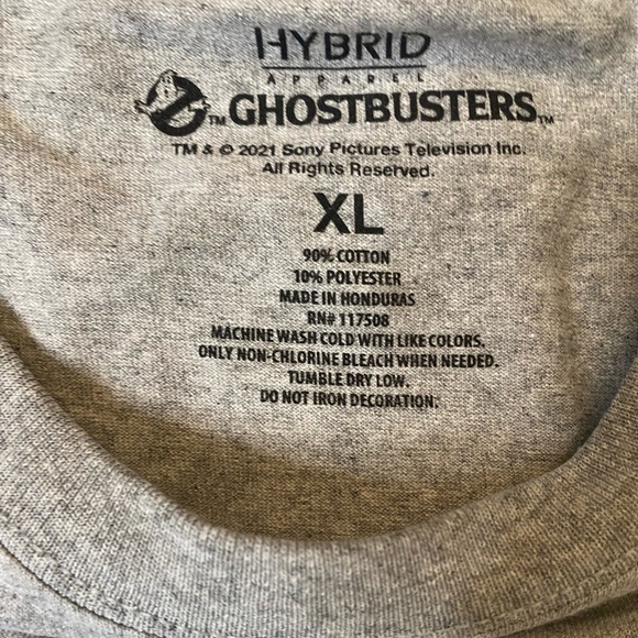 NWT HYBRID APPAREL GHOSTBUSTERS 👻 GRAPHIC TEE SHIRT SIZE XL HALLOWEEN - Picture 3 of 3